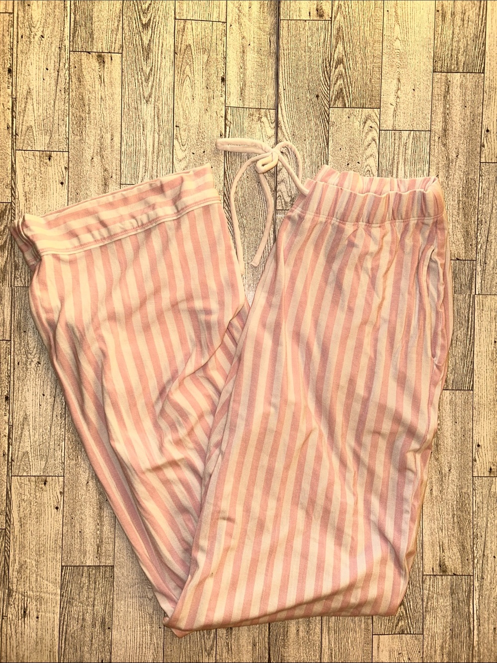 Victoria's Secret Pink & White Striped Pajama Pants XS